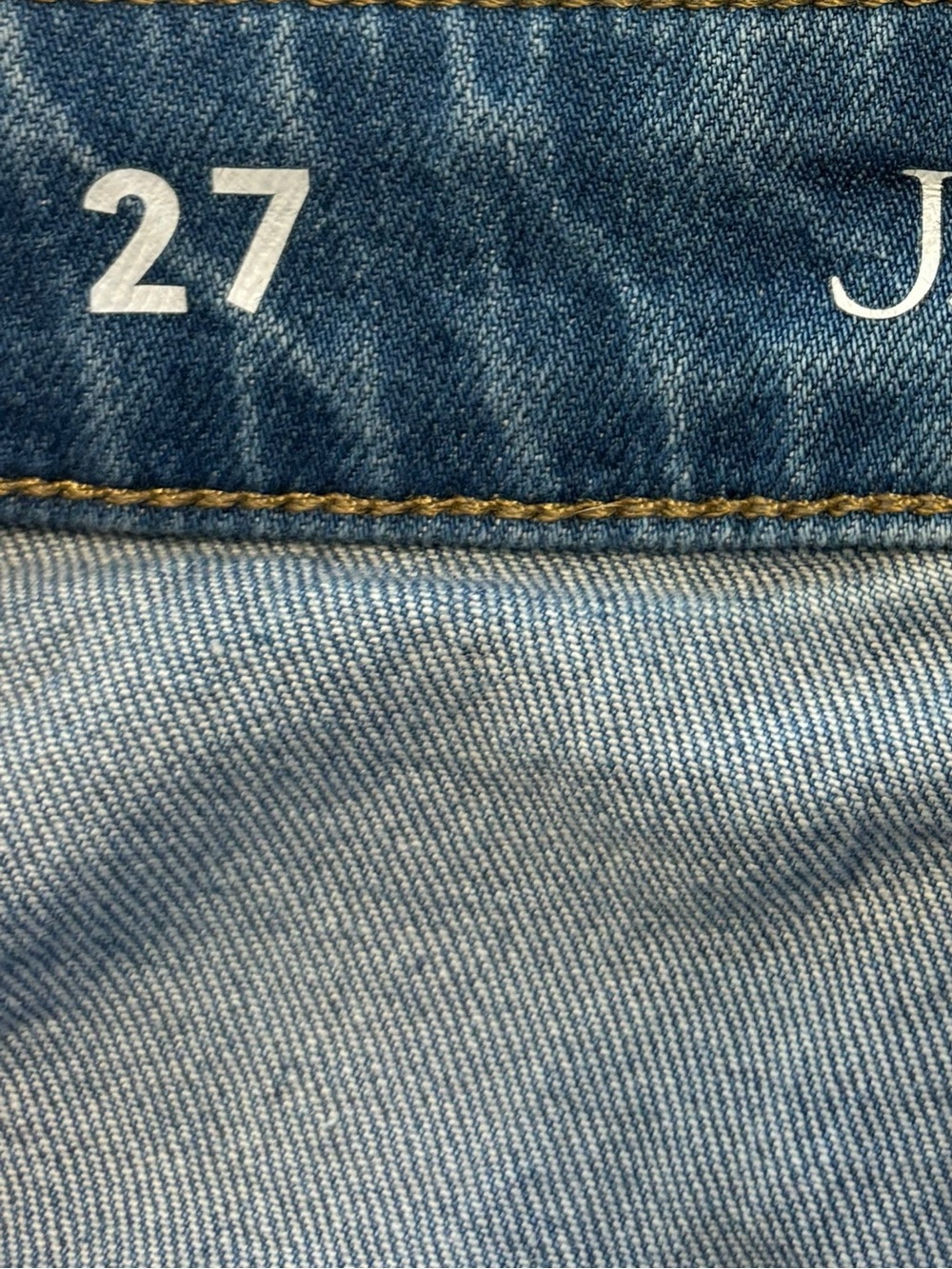 J. Crew High Rise Sailor Denim Trouser in 1996 Semi-Stretch Size 27 Light Wash - Picture 6 of 9